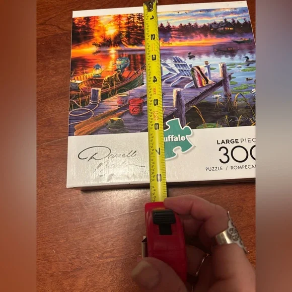 DARRELL BRUSH LARGE PIECE Lakeside Sunset Puzzle - Picture 10 of 10